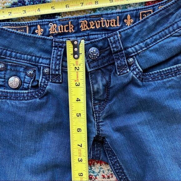 Rock Revival Jen Dark Wash Skinny Jeans - Picture 12 of 14